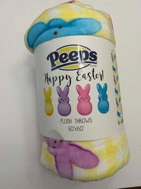 NWT- Peeps Yellow Throw Blanket